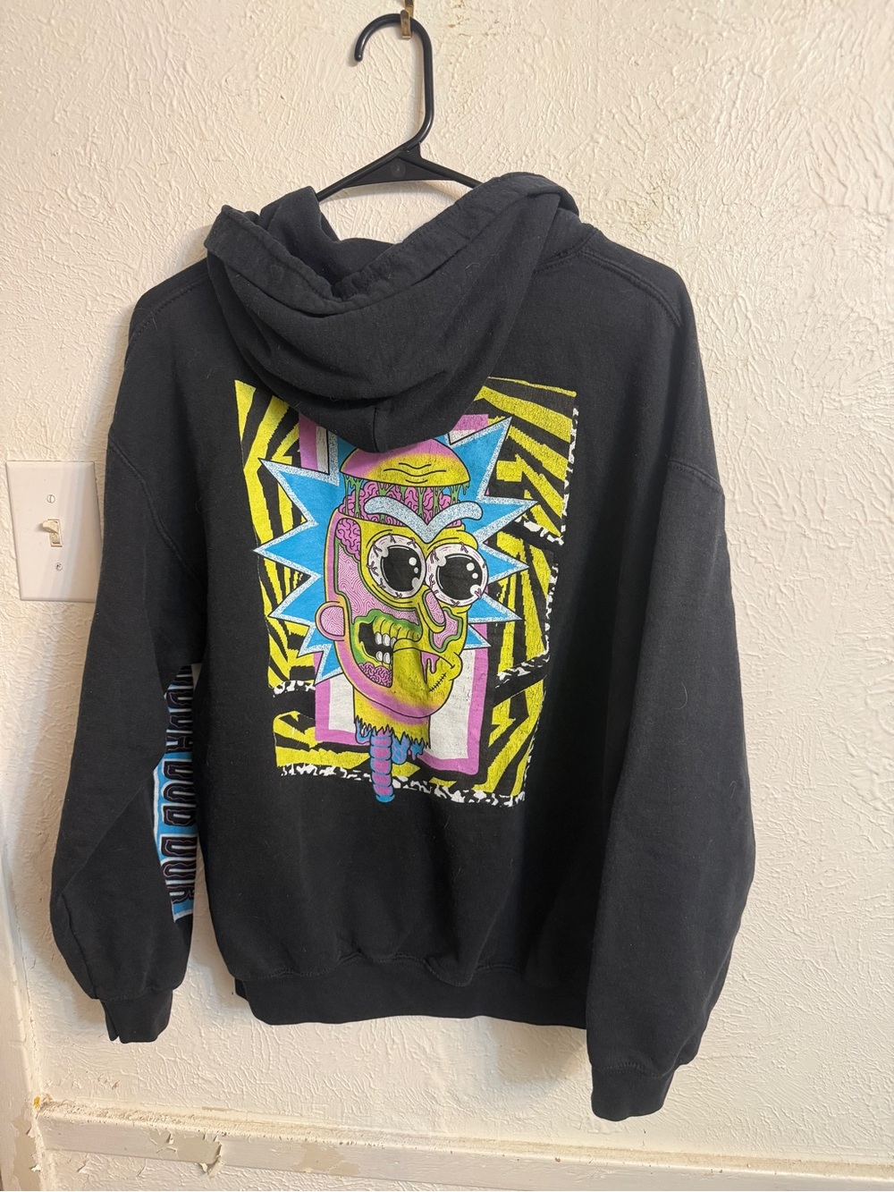 Rick and Morty Graphic Hoodie-Trippy Print